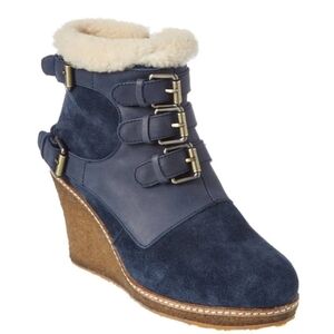 Australia luxe collective monk suede leather ankle bootie
